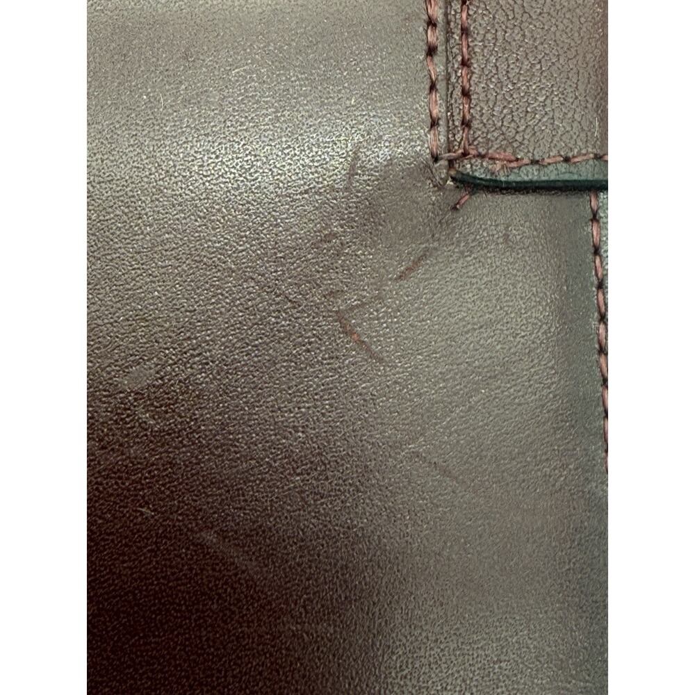 BOSCA Burgundy Calfskin Leather Travel Wallet Passport Baggage Organizer - Picture 9 of 12